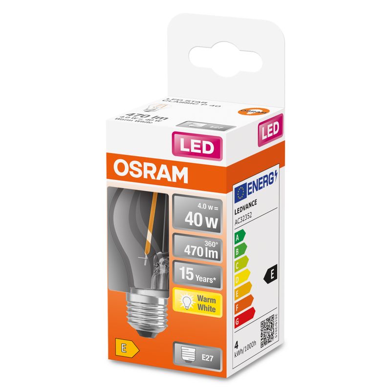 Lampadina-led-Osram-STAR-Trasparente-per-illuminazione-brillante