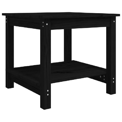 Tavolino-da-Salotto-Nero-50x50x45-cm-in-Legno-Massello-di-Pino