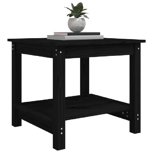Tavolino-da-Salotto-Nero-50x50x45-cm-in-Legno-Massello-di-Pino