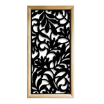 FIORI - Moduli Decorativi in Legno e PVC bianco / 98x98 cm