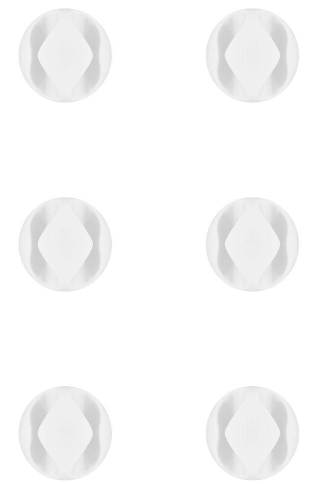 Microconnect-CABLEMANA-6W-organizer-per-cavi-Supporto-per-cavo-Scrivania-Bianco-6-pezzo-i---Cable-management-2-slot---6p