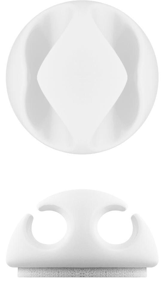 Microconnect-CABLEMANA-6W-organizer-per-cavi-Supporto-per-cavo-Scrivania-Bianco-6-pezzo-i---Cable-management-2-slot---6p