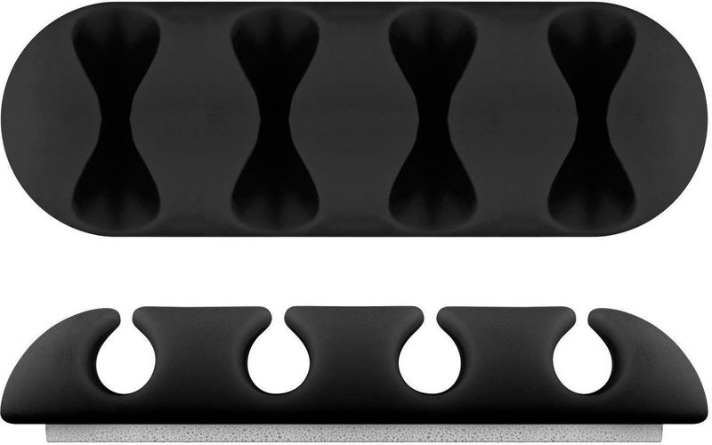 Microconnect-CABLEMANA-16-organizer-per-cavi-Supporto-per-cavo-Pavimento-Nero-2-pezzo-i---Cable-management-4-slot---2pcs