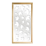 MAPLE  - Moduli Decorativi in Legno e PVC bianco / 98x98 cm