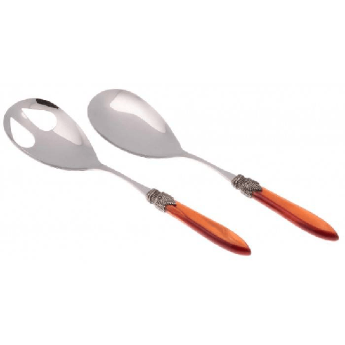 Rivadossi Set 2 Pezzi Posate da Insalata Laura Acciaio Inox
