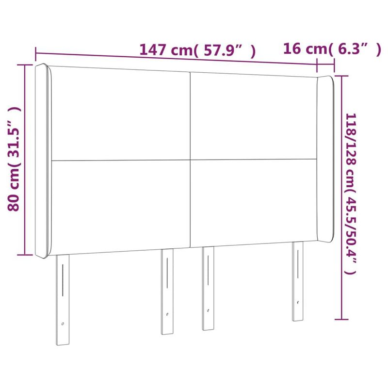 Testiera-ad-Orecchio-Nera-147x16x118-128-cm-in-Tessuto