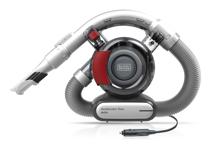 Black-Decker-PD1200AV-XJ-Dustbuster-Flexi-Aspirapolvere-per-Auto--056-L-12-V-Tecnologia-Ciclonica-Grigio-Rosso