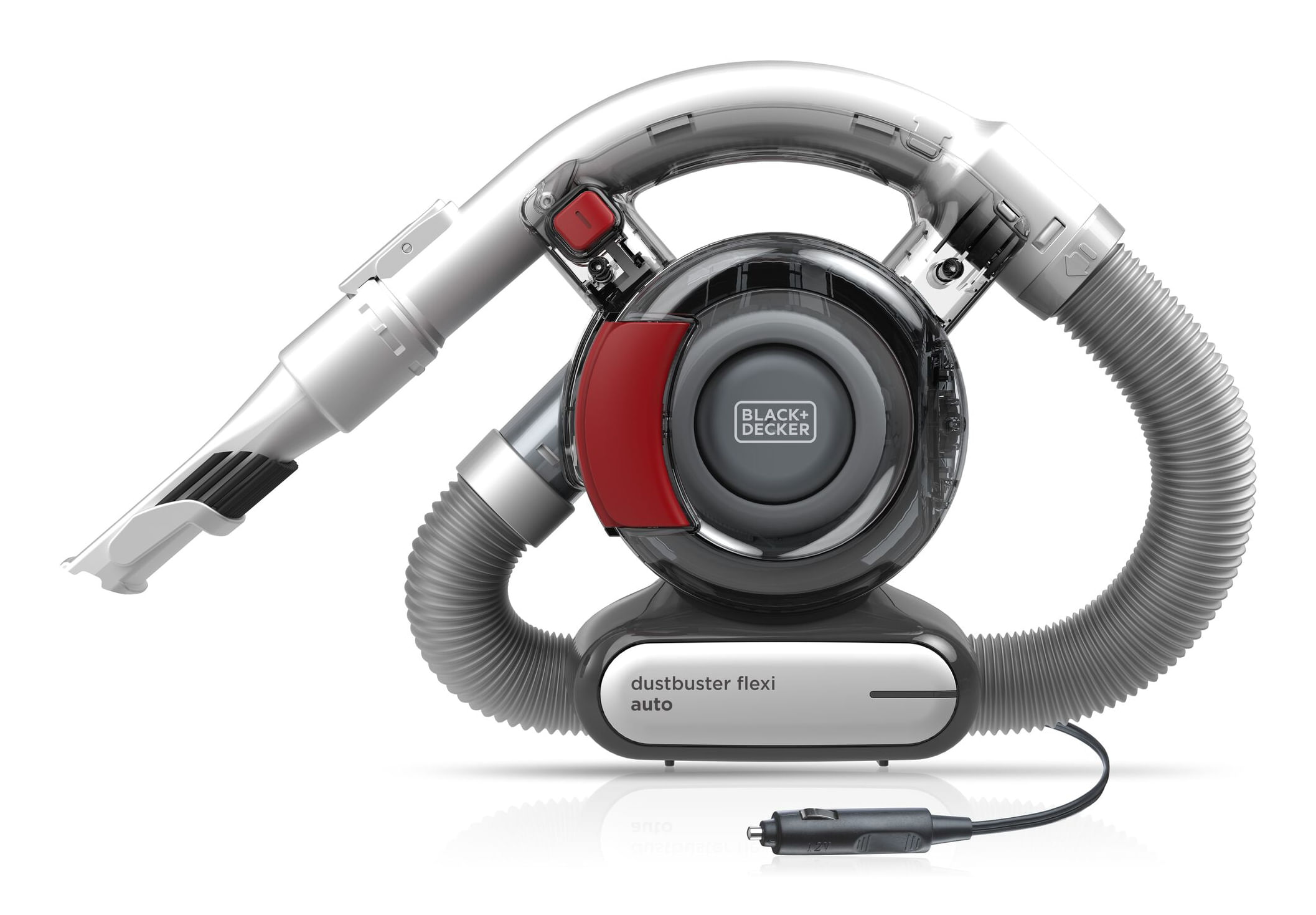 Black & Decker Black+Decker PD1200AV-XJ Dustbuster Flexi Aspirapolvere per Auto  0 Black & Decker PD1200AV-XJ aspirapolvere senza filo Grigio, Arancione Senza sacchetto