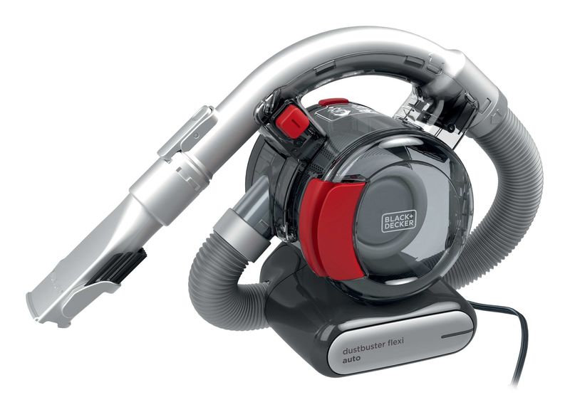 Black-Decker-PD1200AV-XJ-Dustbuster-Flexi-Aspirapolvere-per-Auto--056-L-12-V-Tecnologia-Ciclonica-Grigio-Rosso