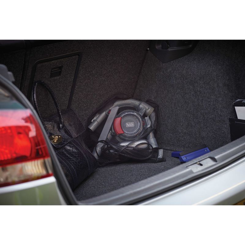 Black-Decker-PD1200AV-XJ-Dustbuster-Flexi-Aspirapolvere-per-Auto--056-L-12-V-Tecnologia-Ciclonica-Grigio-Rosso