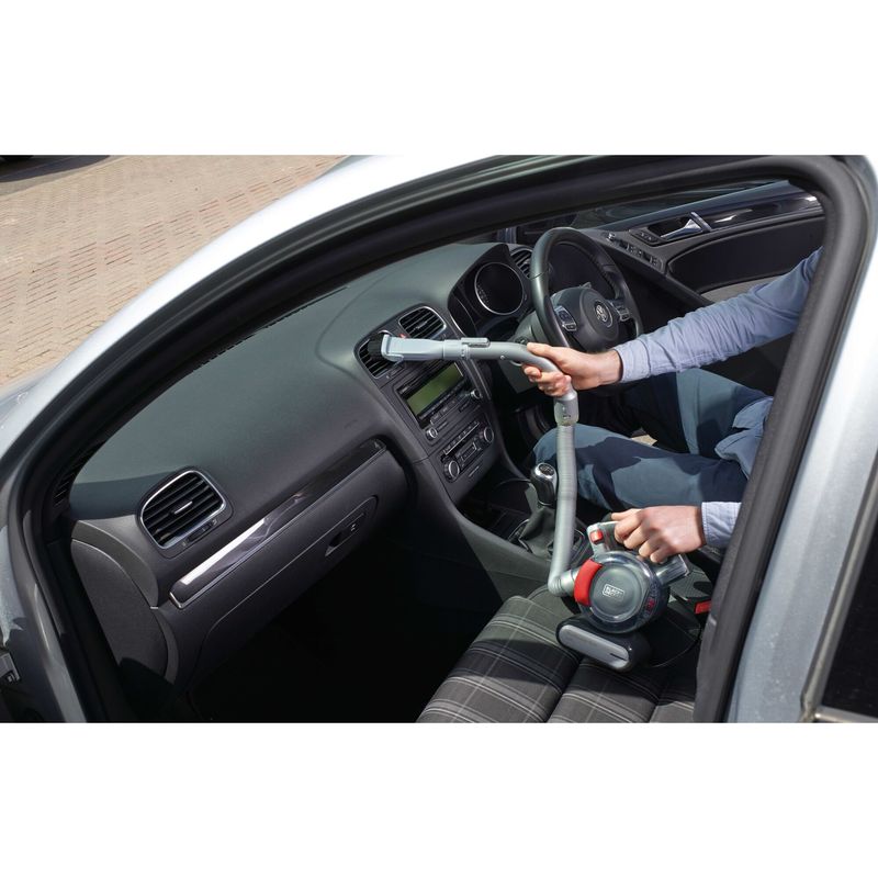 Black-Decker-PD1200AV-XJ-Dustbuster-Flexi-Aspirapolvere-per-Auto--056-L-12-V-Tecnologia-Ciclonica-Grigio-Rosso