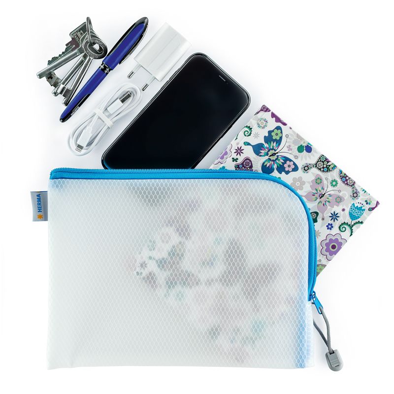 Borsa-con-cerniera-HERMA-25-cm-x-19-cm-trasparente