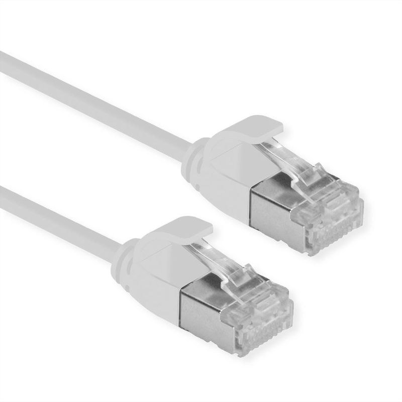 Roline-Green-U-Ftp-Datacenter-Patchcord-Cat.6A-Class-Ea-Lsoh-Tpe-Slim-Grey-0.5M