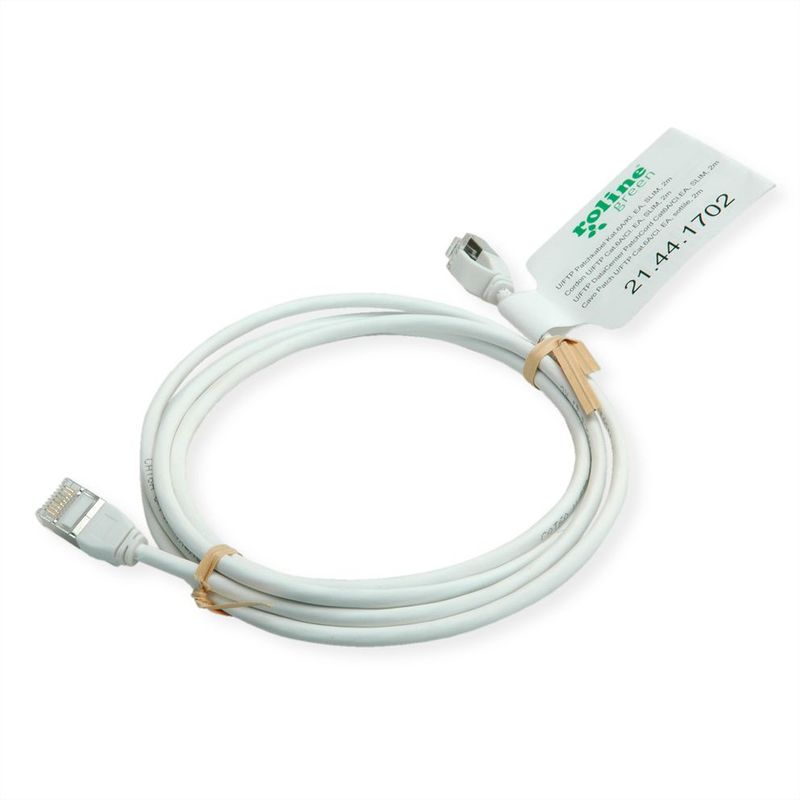 Roline-Green-U-Ftp-Datacenter-Patchcord-Cat.6A-Class-Ea-Lsoh-Tpe-Slim-Grey-0.5M