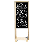 FIREWORKS - Separè - Paravento modulabile - 70x190cm - in Legno e PVC Nero