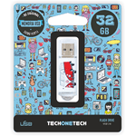 Camper van Techonetech van USB 2.0 32GB (Pendrive) Memoria