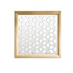 METAMORPHOSIS  - Moduli Decorativi in Legno e PVC bianco / 73x73 cm