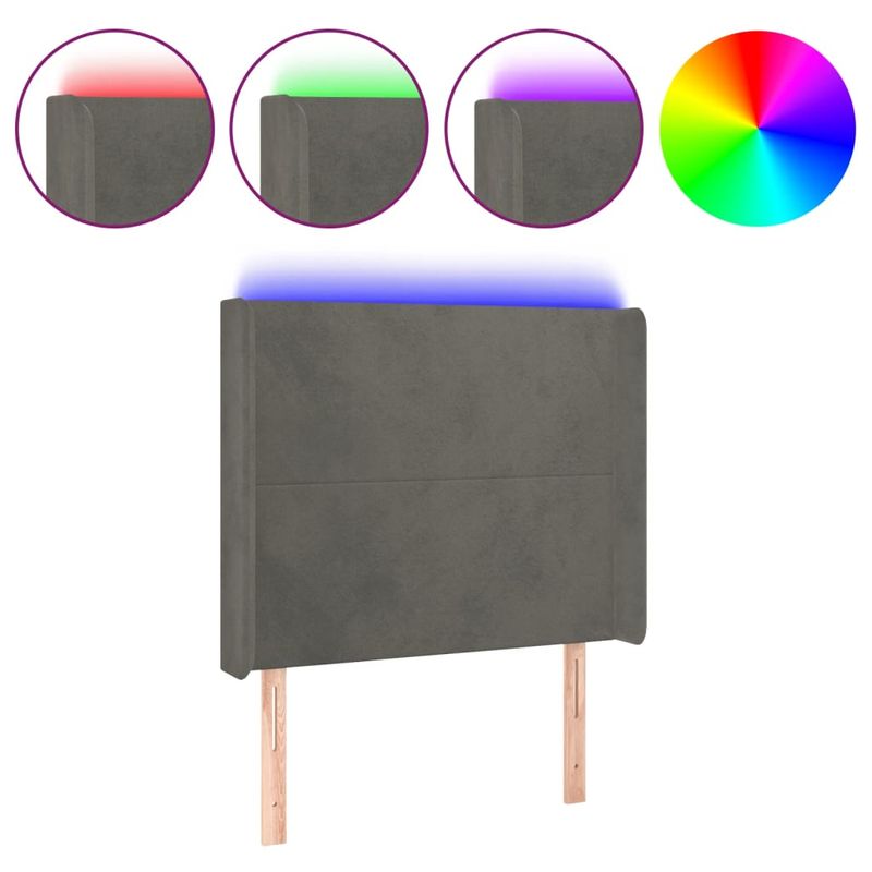 Testiera-a-LED-Grigio-Scuro-183x16x118-128cm-inTessuto