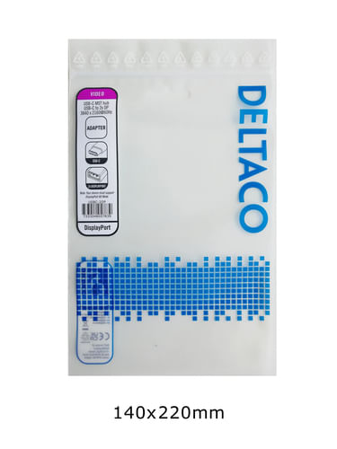 Deltaco-USBC-2DP-cavo-e-adattatore-video-01-m-USB-tipo-C-2-x-DisplayPort-Nero--USB-C-MST-HUB-2x-4K-60Hz-DP-x-2-black