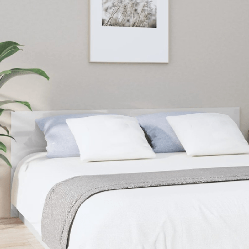 Testiera-per-Letto-Bianco-Lucido-200x15x80cm-Legno-Multistrato