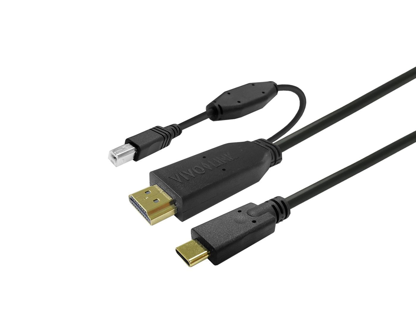 Vivolink PROUSBCHDMIUSBB10 cavo USB 10 m USB 3.2 Gen 1 [3.1 Gen 1] USB C Nero (Touchscreen Cable 10m Black - Warranty: 1