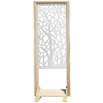 FORESTA - Separè  - Paravento modulabile - 70x190cm - in Legno e PVC nero