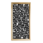 KORAL - Moduli Decorativi in Legno e PVC bianco / 73x148 cm