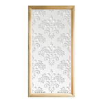 DAMASCO - Moduli Decorativi in Legno e PVC nero / 48x48 cm