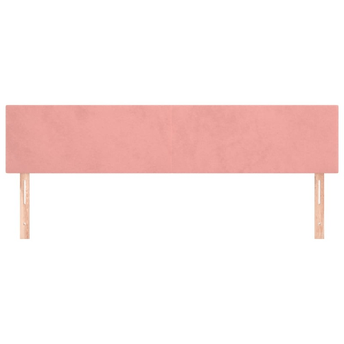 Testiera-2-pz-Rosa-80x5x78-88-cm-in-Velluto
