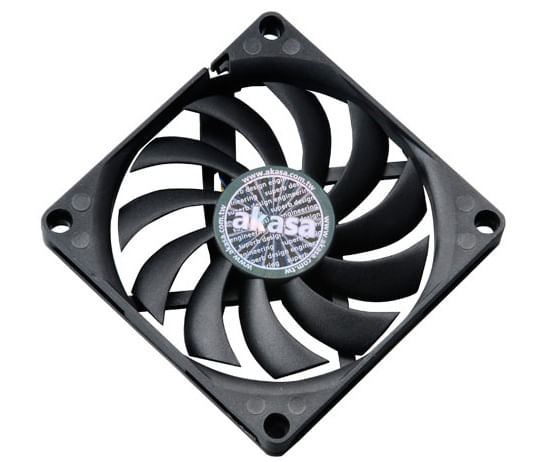 Akasa AK-FN076 sistema di raffreddamento per computer Case per computer Ventilatore 8 cm Nero