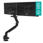 Dataflex-Viewgo-pro-Nero-Scrivania--Dataflex-Viewgo-Pro-Black-Dual-monitor-arm--5Years-warranty--