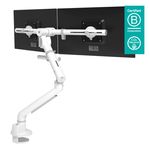 Dataflex-Viewgo-pro-Bianco-Scrivania--Dataflex-Viewgo-Pro-White-Dual-arm--5Years-warranty--