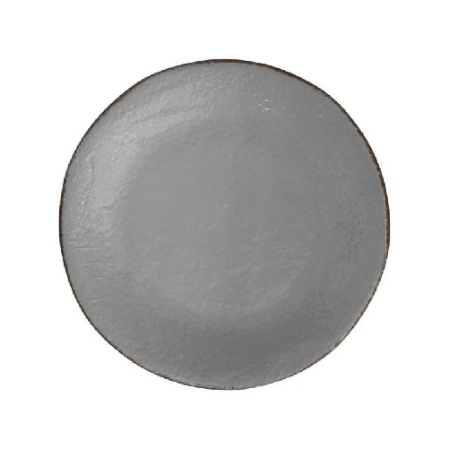 Vassoio Tondo in Ceramica cm 31 - Colore Grigio - Preta