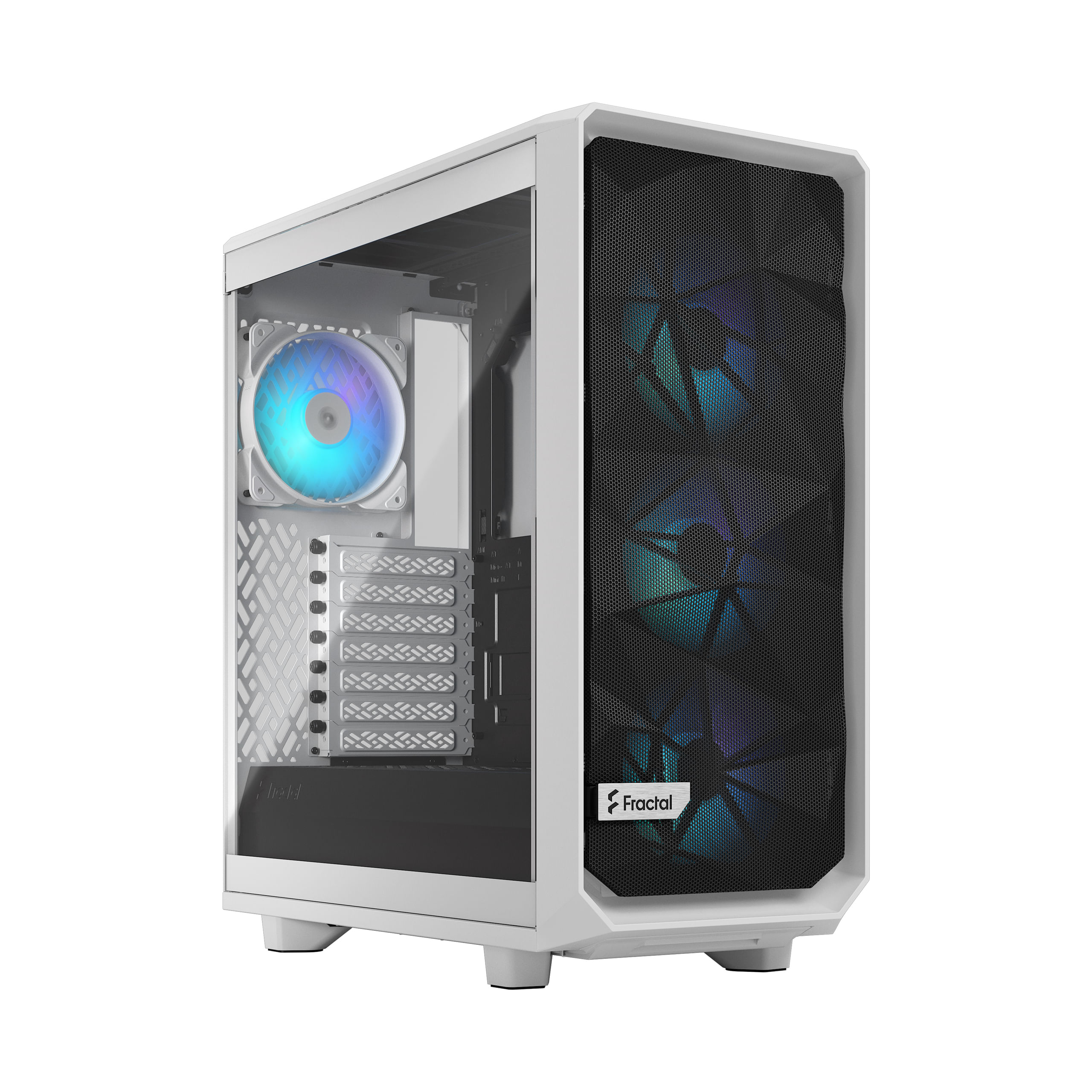 Fractal Design Meshify 2 Compact RGB Bianco (Fractal Design Meshify 2 Compact RGB [WhiteTG] Gaming Case w/ Clear Glass W
