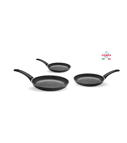 Set 3 Padelle Alluminio Pressofuso