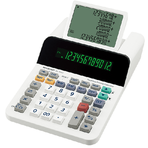 SHARP Calcolatrice da tavolo EL 1501 a 12 cifre  Display LCD A 5 righe