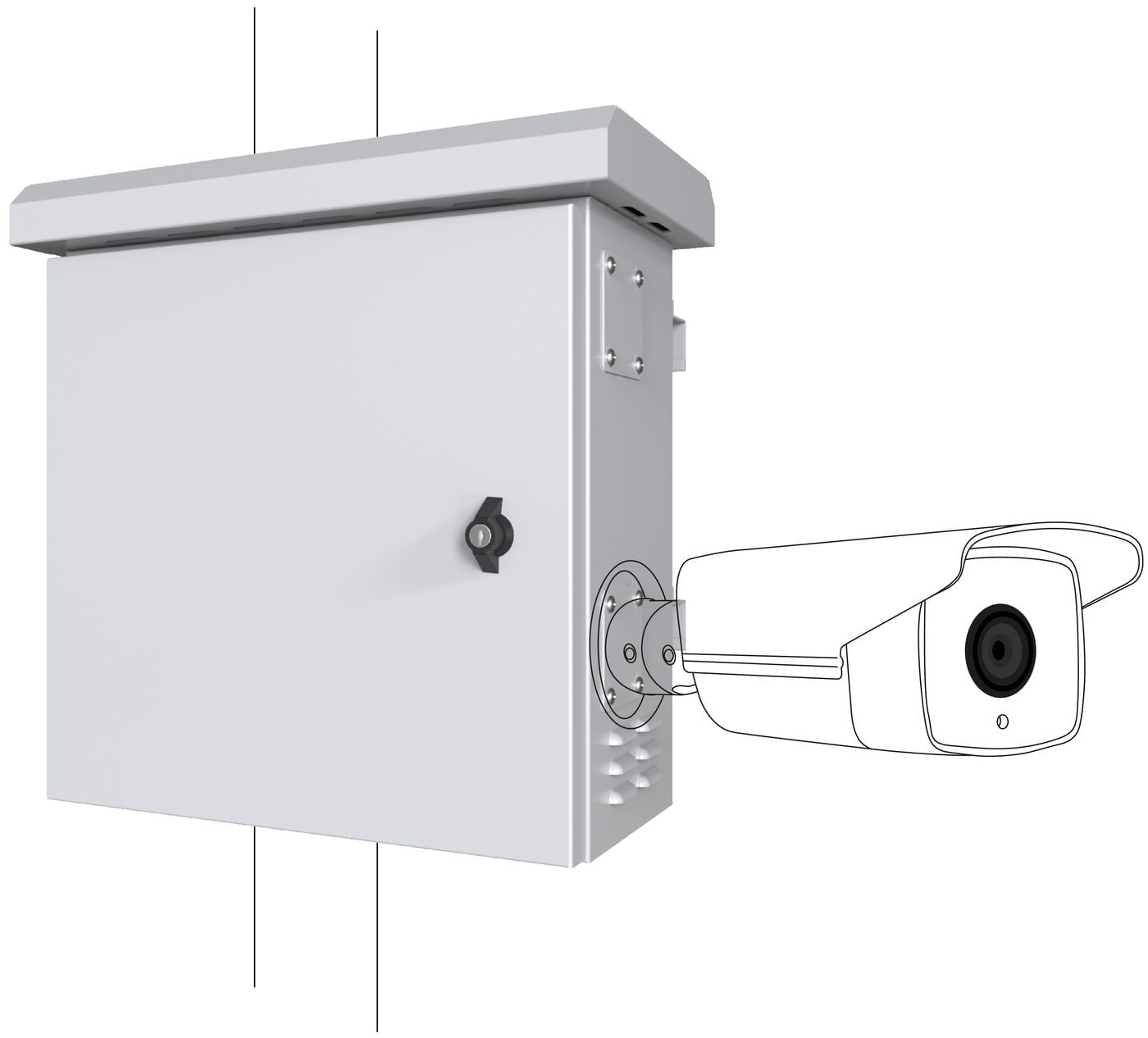Lanview RCCTV006 rack 0U Bianco