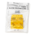 HolenBecky Portamonete - PVC - 1 euro - giallo - HolenBecky - blister 20 pezzi