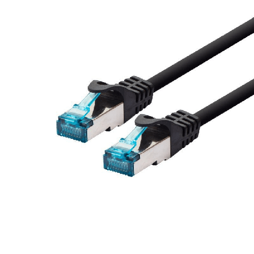 PATCH-CABLE-SF-UTP-0.3M-----CAT5E---BLACK---Warranty-24M