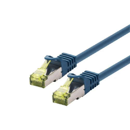 LOGON-SSTP-Cat6a-cavo-di-rete-Blu-05-m--PATCH-CABLE-SFTP-AWG26-LSOH---0.5M---CAT6A-500Mhz---BLUE---Warranty-24M-