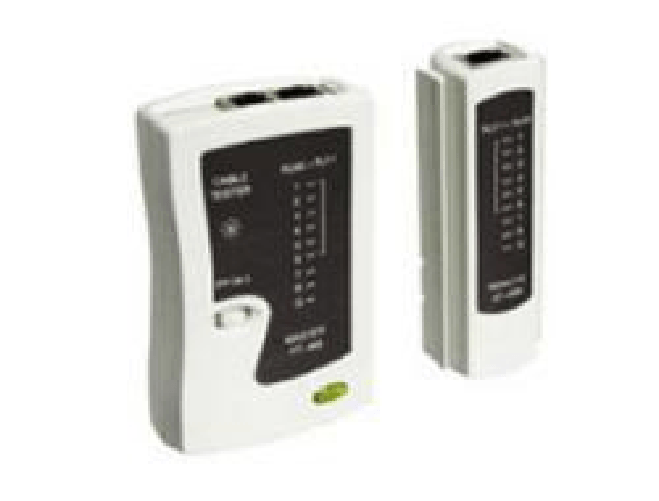 M-Cab-Modular-Cable-Tester-analizzatore-network-Nero-Bianco--LAN-TESTER-NETWORK---LED-MODULAR-