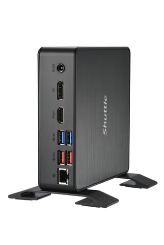 Shuttle NC40U barebone per PC/stazione di lavoro 0.84L sized PC Nero 7305 Intel SoC 1,1 GHz (NC40U CEL.7305U 65W EXT. -