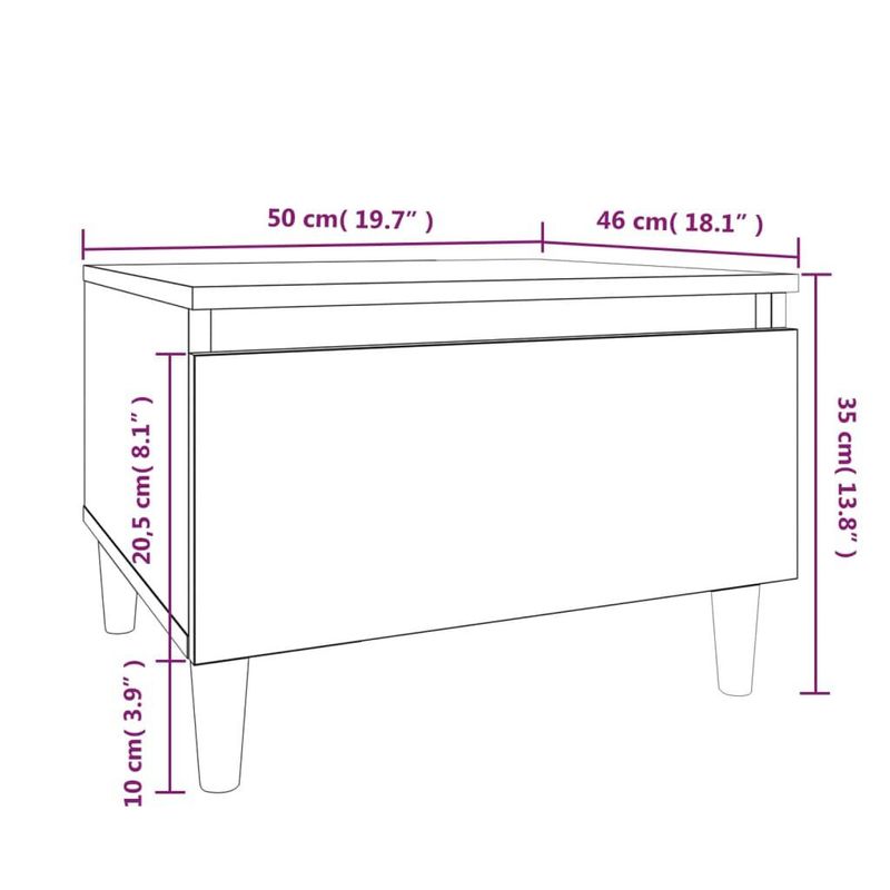Tavolino-Bianco-50x46x35-cm-in-Legno-Multistrato