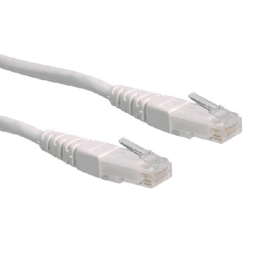 ROLINE-UTP-Cat.6-1m-cavo-di-rete-Bianco-Cat6-U-UTP--UTP---Roline-CAT6-UTP-CU-Cavo-Ethernet-Bianco-1m-