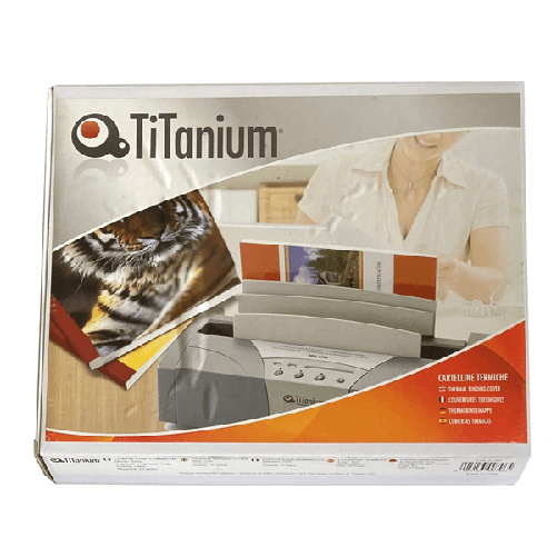 TITANIUM 25 Cartelline termiche 1,5mm rosso Grain Titanium