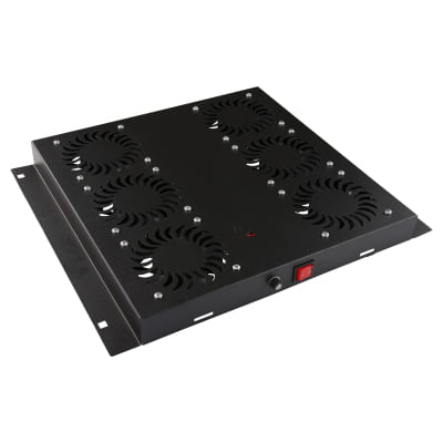 LOGON-RAF125BL-porta-accessori-Pannello-per-ventola--6-FANS-ANALOG-THERMOSTAT---CONTROLLED-FAN-MODULE-BLACK---Warranty-