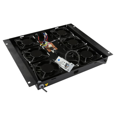 LOGON-RAF125BL-porta-accessori-Pannello-per-ventola--6-FANS-ANALOG-THERMOSTAT---CONTROLLED-FAN-MODULE-BLACK---Warranty-