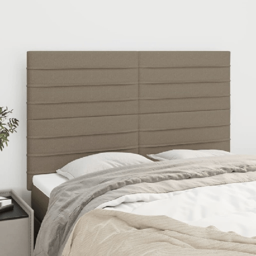 VidaXL Testiere 4 pz Tortora 72x5x78/88 cm in Tessuto