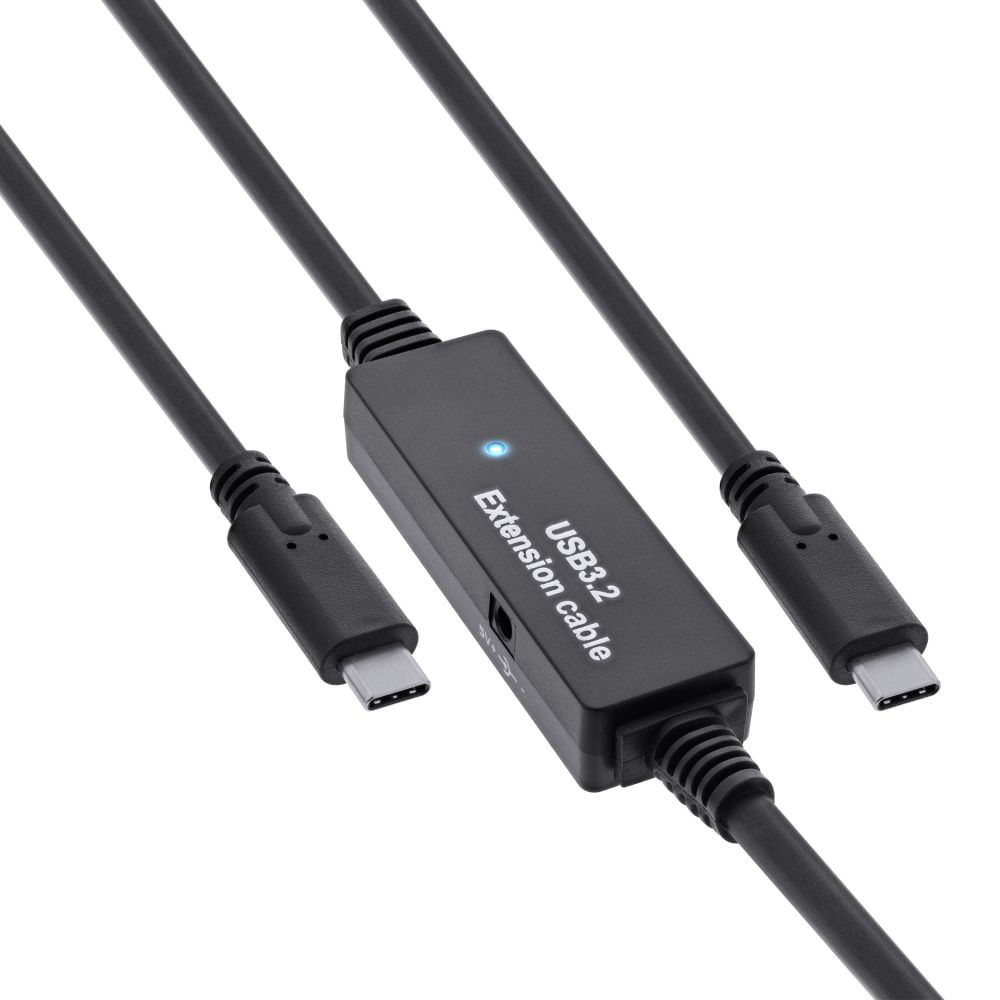 InLine Cavo attivo USB 3.2 Gen.1 - Da spina USB-C a spina USB-C - nero - 10 m