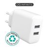 eSTUFF-ES637005-Caricabatterie-per-dispositivi-mobili-Smartphone-Bianco-AC-Interno--INFINITE-USB-A-Charger-EU---24W.-2-x